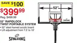 Dunham's Sports 52 RAPIDLOCK TWIST PORTABLE SYSTEM offer