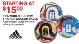 Dunham's Sports ADIDAS FIFA WORLD CUP 2026 TRIONDA SOCCER BALLS offer
