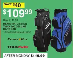 Dunham's Sports MEN'S TPS 7000 OR TMAX 700 DELUXE CART BAG offer