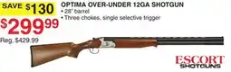Dunham's Sports ESCORT SHOTGUNS OPTIMA OVER-UNDER 12GA SHOTGUN offer