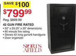 Dunham's Sports 42 GUN FIRE RATED offer