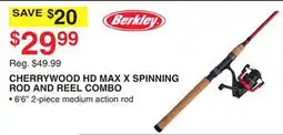 Dunham's Sports BERKLEY CHERRYWOOD HD MAX X SPINNING ROD AND REEL COMBO offer