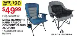 Dunham's Sports MESA MAMMOTH HARD ARM OR COMFORT CLOUD XL CHAIR offer