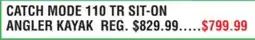 Dunham's Sports CATCH MODE 110 TR SIT-ON ANGLER KAYAK offer