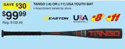 Dunham's Sports TANGO (-8) OR (-11) USA YOUTH BAT offer