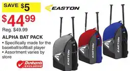 Dunham's Sports ALPHA BAT PACK offer