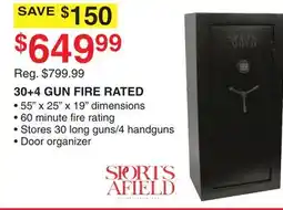 Dunham's Sports 30+4 GUN FIRE RATED offer