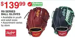 Dunham's Sports RAWLINGS R9 SERIES BALL GLOVES offer