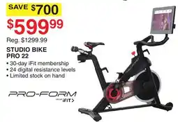 Dunham's Sports STUDIO BIKE PRO 22 offer
