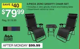 Dunham's Sports 3-PIECE ZERO GRAVITY CHAIR SET offer