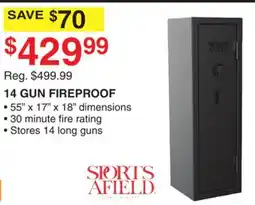 Dunham's Sports SPORTS AFIELD 14 GUN FIREPROOF offer