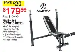 Dunham's Sports MARCY MWB-4491 OLYMPIC BENCH offer