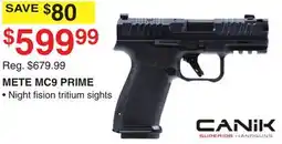 Dunham's Sports CANIK METE MC9 PRIME offer