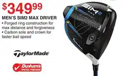 Dunham's Sports TAYLORMADE MEN'S SIM2 MAX DRIVER offer