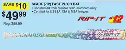 Dunham's Sports SPARK (- 12) FAST PITCH BAT offer