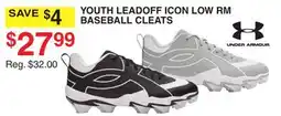 Dunham's Sports YOUTH LEADOFF ICON LOW RM BASEBALL CLEATS offer
