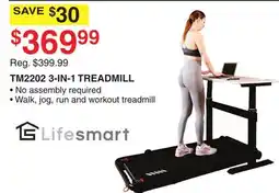 Dunham's Sports LIFESMART TM2202 3-IN-1 TREADMILL offer