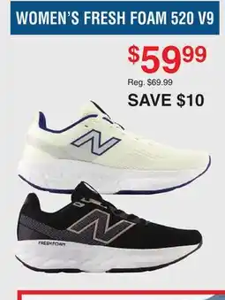 Dunham's Sports NEW BALANCE WOMEN'S FRESH FOAM 520 V9 offer