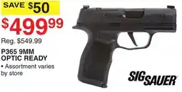 Dunham's Sports SIG SAUER P365 9MM OPTIC READY offer
