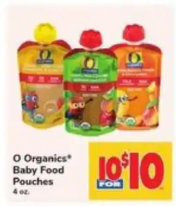 Safeway O Organics Baby Food Pouches offer
