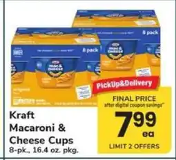 Safeway Kraft Macaroni & Cheese Cups offer