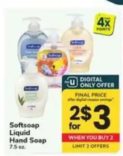 Safeway Softsoap Liquid Hand Soap offer