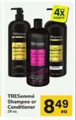 Safeway Tresemme Shampoo or Conditioner offer