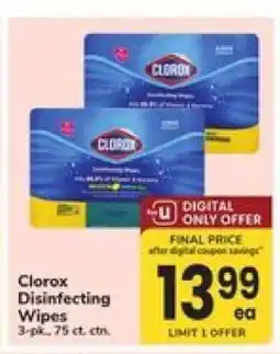 Safeway Clorox Disinfecting Wipes offer