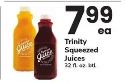Safeway Trinity Squeezed Juices offer