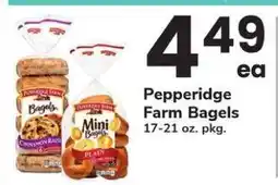 Safeway Pepperidge Farm Bagels offer