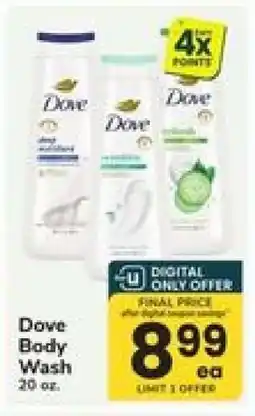 Safeway Dove Body Wash offer