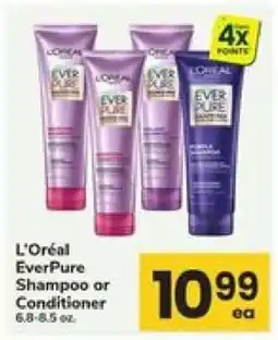Safeway L'Oréal EverPure Shampoo or Conditioner offer