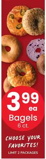 Safeway Bagels offer