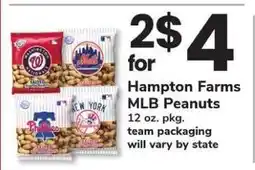 Safeway Hampton Farms MLB Peanuts offer