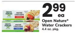 Safeway Open Nature Water Crackers offer