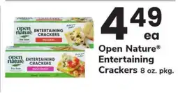 Safeway OPEN NATURE ENTERTAINING CRACKERS offer