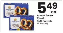Safeway Auntie Anne's Classic Soft Pretzels offer