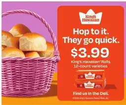 Safeway King's Hawaiian Rolls offer