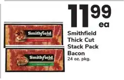 Safeway Smithfield Thick Cut Stack Pack Bacon offer
