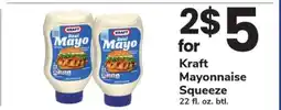 Safeway Kraft Mayonnaise Squeeze offer