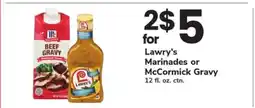 Safeway Lawry's Marinades or McCormick Gravy offer