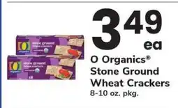 Safeway O Organics Stone Ground Wheat Crackers offer