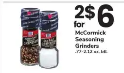 Safeway McCormick Seasoning Grinders offer
