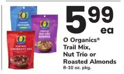 Safeway O Organics Trail Mix, Nut Trio or Roasted Almonds offer