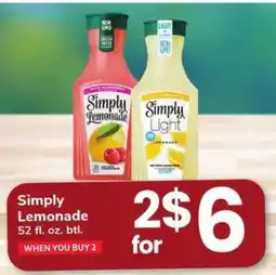 Safeway Simply Lemonade offer
