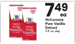 Safeway McCormick Pure Vanilla Extract offer