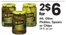 Safeway Mt. Olive Pickles, Spears or Chips offer