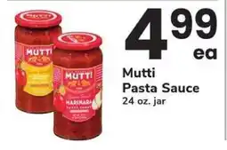 Safeway Mutti Pasta Sauce offer