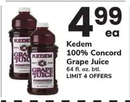 Safeway Kedem 100% Concord Grape Juice offer