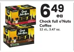 Safeway Chock Full o'Nuts Coffee offer